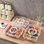Refrigerator Organization Airtight Produce Keeper with Drain Basket, Vegetable Washing & Storage Container