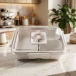 3-Piece Food Container Set Refrigerator Storage Container with Divider