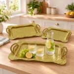 Acrylic fruit tray Acrylic 3-Piece Fruit Tray Set