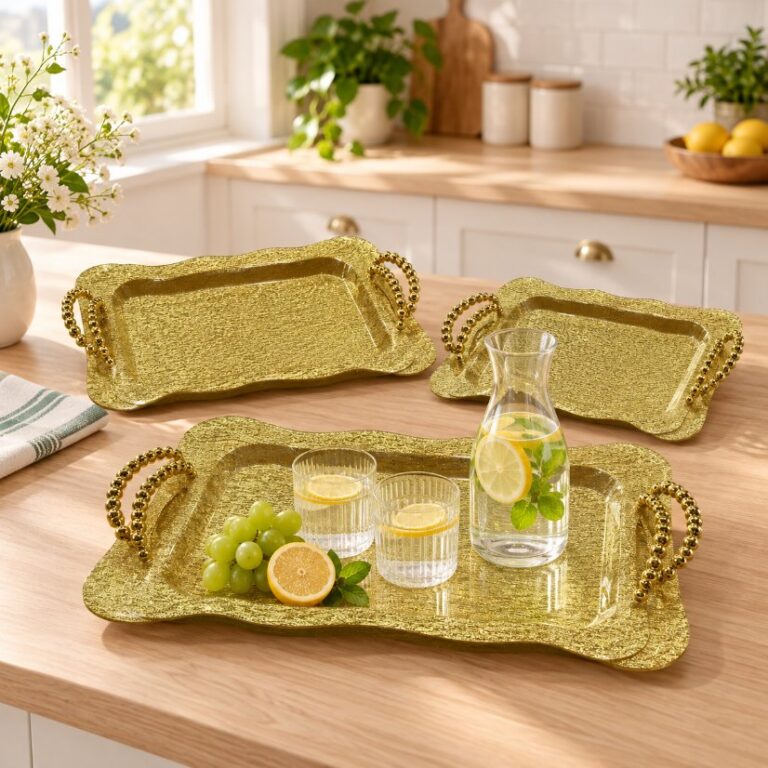 Acrylic fruit tray Acrylic 3-Piece Fruit Tray Set