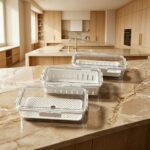Refrigerator Organization Airtight Drain Fresh-Keeping Container with Colander Insert, Food Storage Box